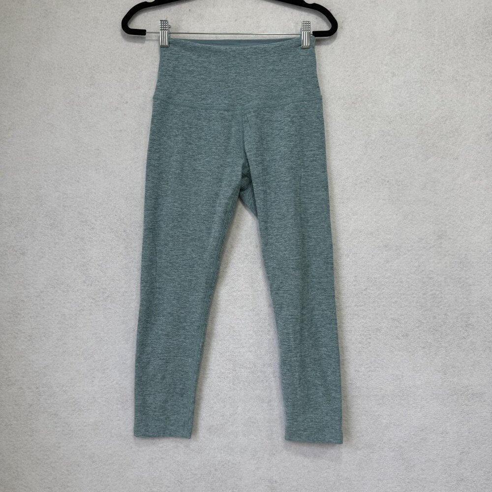 Beyond Yoga Leggings Womens Medium Green High Rise Ankle Yoga Pants Made USA